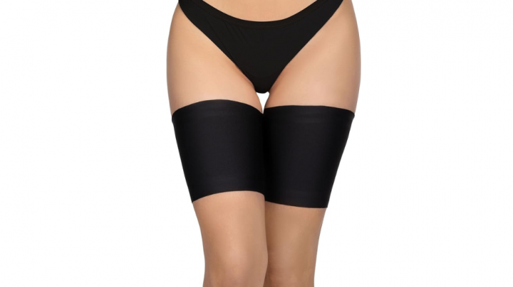 Bandas elásticas antirozaduras para los muslos, varios colores, encaje con forro protector antideslizante de silicona.