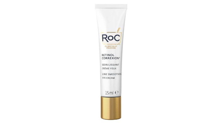 Contorno de ojos antiedad de Roc para una rutina skincare para mayores de 50 años.