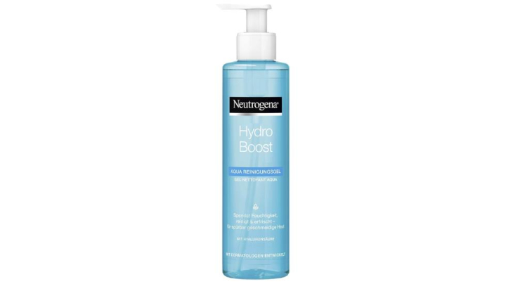 Limpiador facial Aqua Hydro Boost de Neutrogena para una rutina skincare para mayores de 50 años.