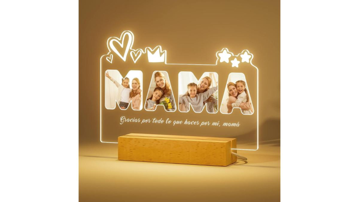 Los mejores regalos para el Día de la Madre: lámpara personalizada