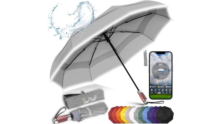 Los mejores paraguas resistentes al viento de Amazon