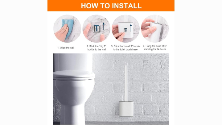 Escobilla de baño de Amazon fabricada en silicona