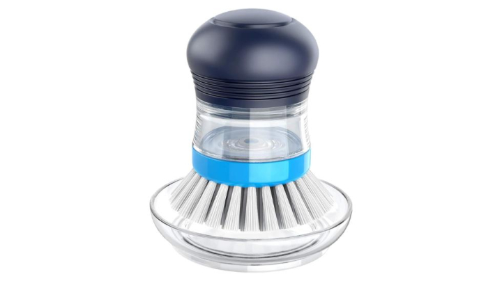 Cepillo dispensador de jabón para el fregadero