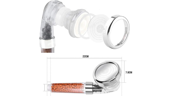 Esta alcachofa de ducha con grifo protege la piel