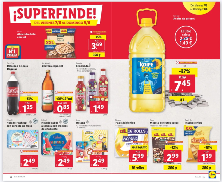 Folleto de Lidl para el fin de semana del 7, 8 y 9 de junio