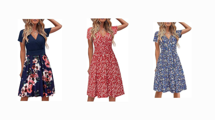 Vestidos frescos para mujer con diseño floral y perfectos para el verano