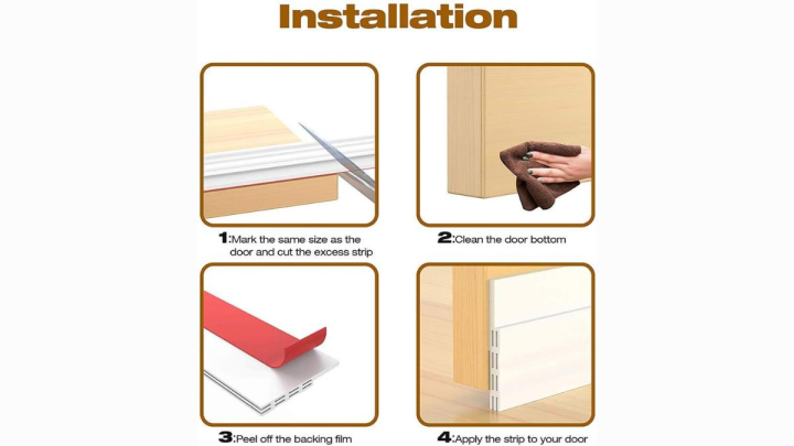 ¿Cómo poner un burlete para la puerta?