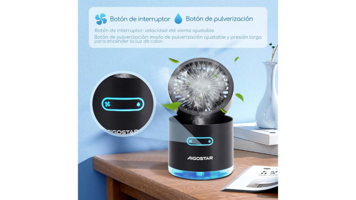 Este es el ventilador nebulizador más económico de Amazon