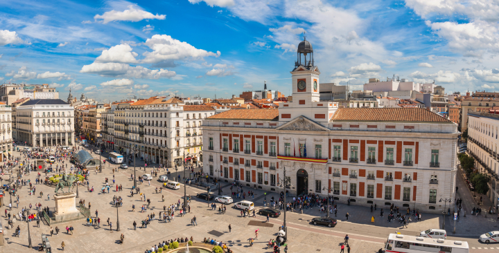 Puerta del Sol de Madrid.