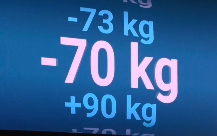 El sorteo de judo en la pantalla.