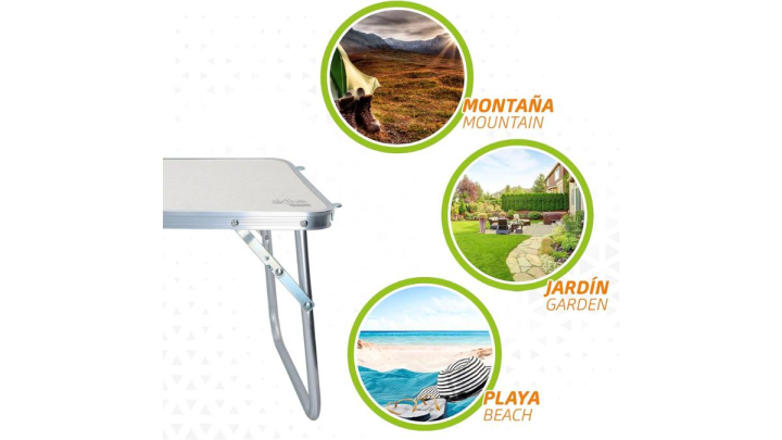 Esta mesa plegable es perfecta para cualquier ocasión