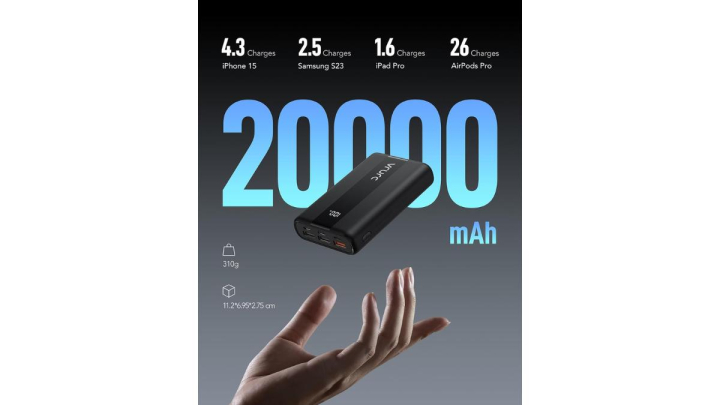 Esta batería externa que se puede comprar en Amazon cuenta con bastante potencia