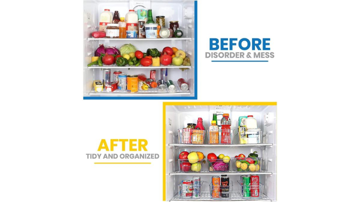 Los organizadores de nevera permiten tener todos los alimentos en orden