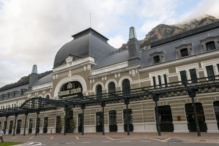Imagen de archivo de la estación de Canfranc, ahora hotel, en una imagen de archivo.