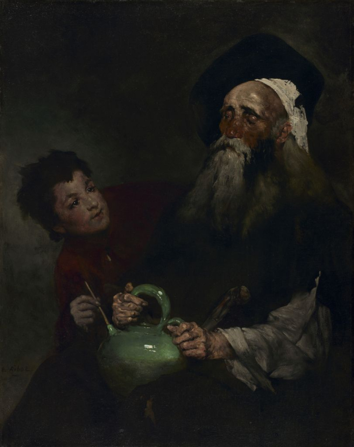 El Lazarillo de Tormes y su amo ciego, cuadro de Théodule Ribot