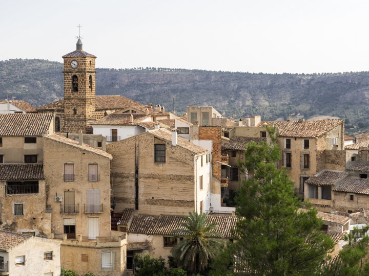 Vista del pueblo medieval de Letur, en Albacete.