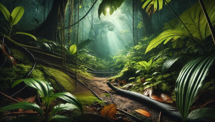 Imagen de un bosque.