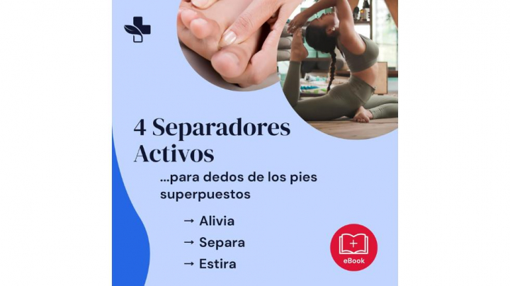 Este separador de dedos ayuda a aliviar el dolor en los pies