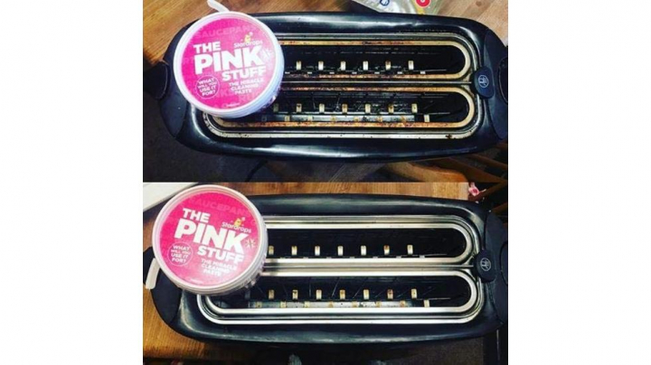 La pasta The Pink Stuff ayuda a eliminar el óxido