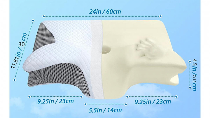 La almohada con sus dimensiones