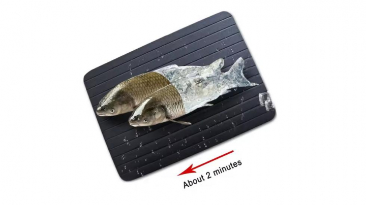 Esta bandeja de descongelamiento hace que el proceso sea más rápido