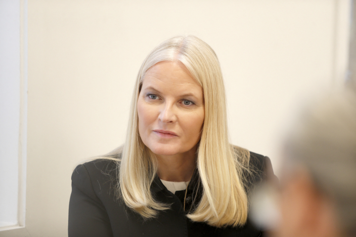 Mette-Marit, en un evento en Oslo el 24 de enero de 2025.