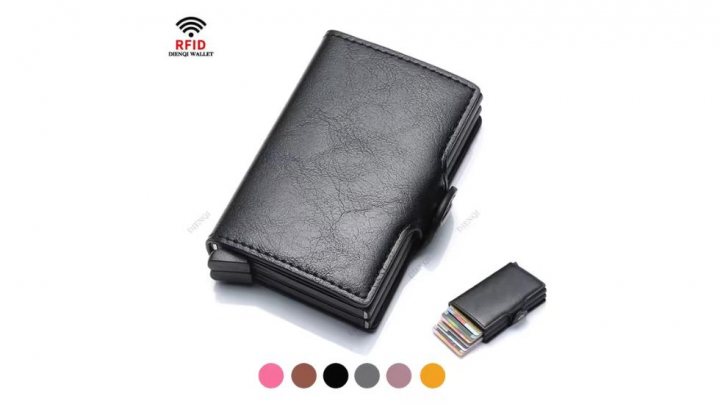 Este tarjetero antirrobo es buen regalo para el Día del Padre