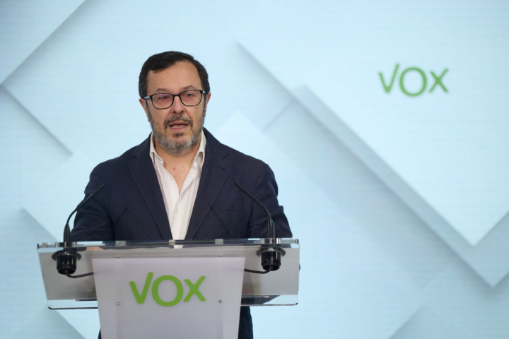 El portavoz nacional de Vox, José Antonio Fúster, en una imagen de archivo.