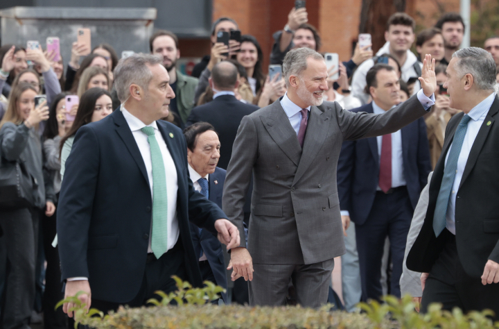 Felipe VI en el 30º aniversario de la Universidad Alfonso X El Sabio este miércoles.