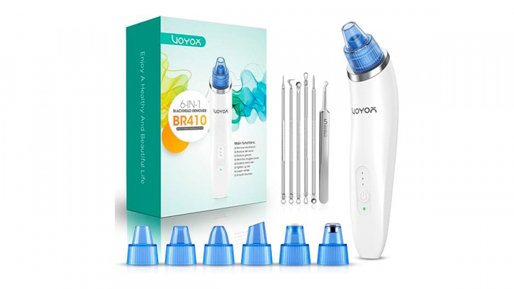 Limpiador de poros sobre fondo blanco