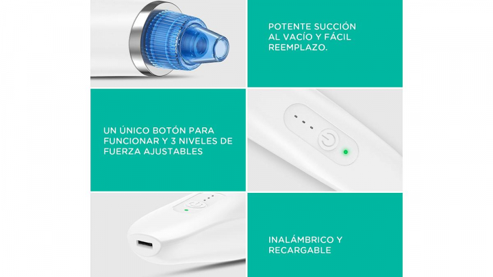 Limpiador de poros sobre fondo blanco