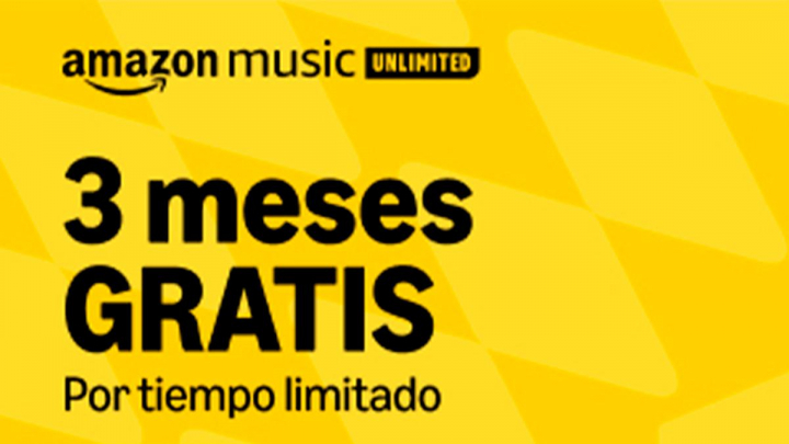 Un cartel de la promoción de Amazon Music.