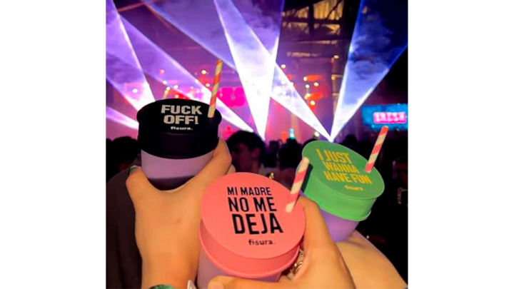 tapa antidroga sobre fondo blanco