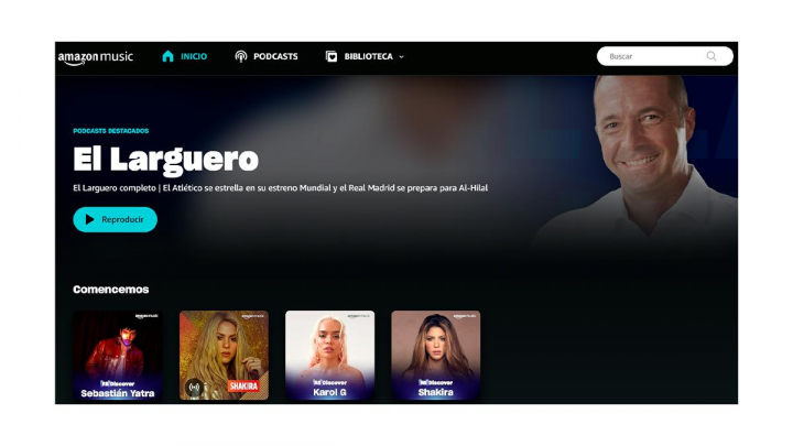 Promoción de Amazon sobre fondo blanco.