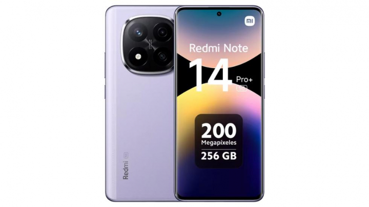 Vista del teléfono Xiaomi Redmi Note 14 Pro Plus.