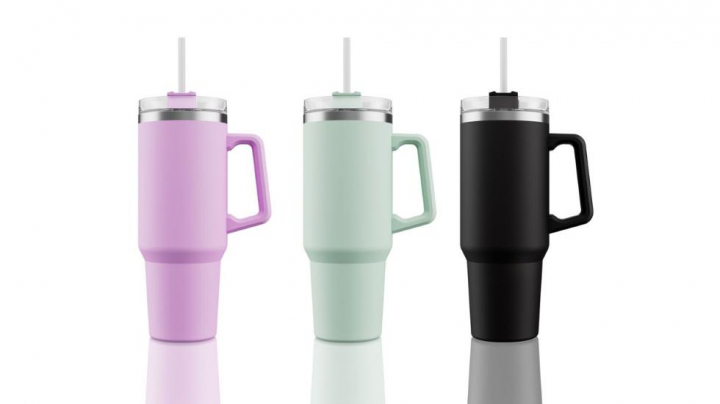 El vaso tipo Stanley de Lidl está disponible en cuatro colores.