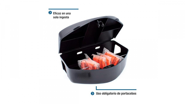 Raticida sobre fondo blanco.