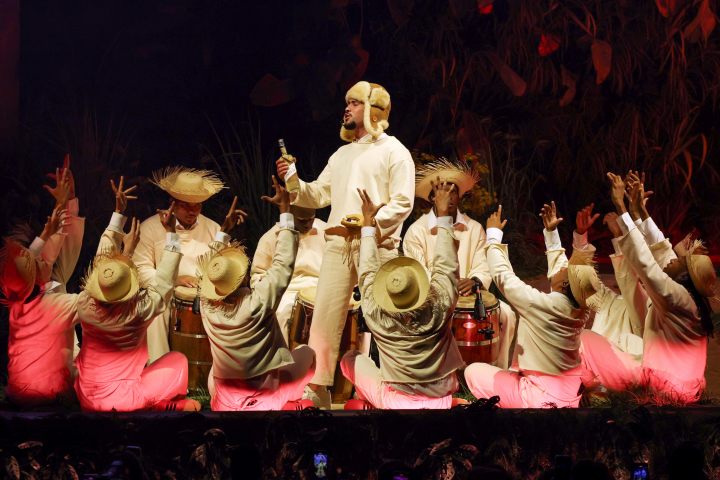 alt="alt="Una de las actuaciones de Bad Bunny en Puerto Rico.""