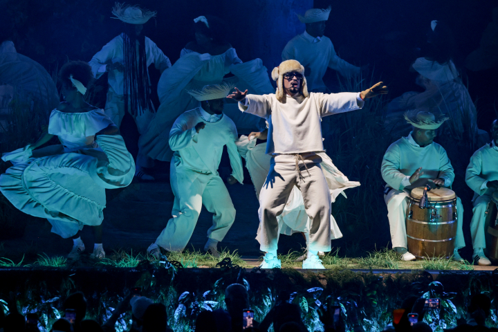 alt="alt="Una de las actuaciones de Bad Bunny en Puerto Rico.""