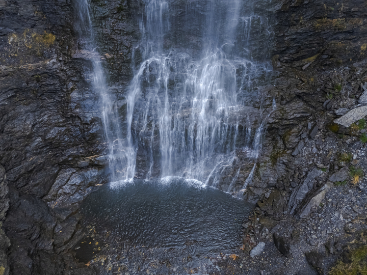 Una de las tres cascadas cerca de Cerler, uno de los pueblos más altos del Pirineo.