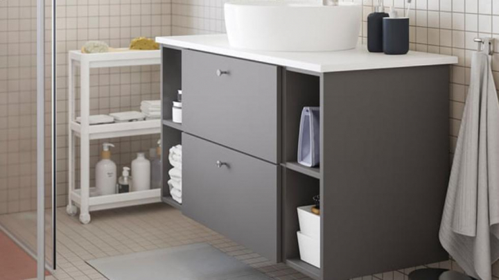 carrito estrecho ikea para cocina y baño