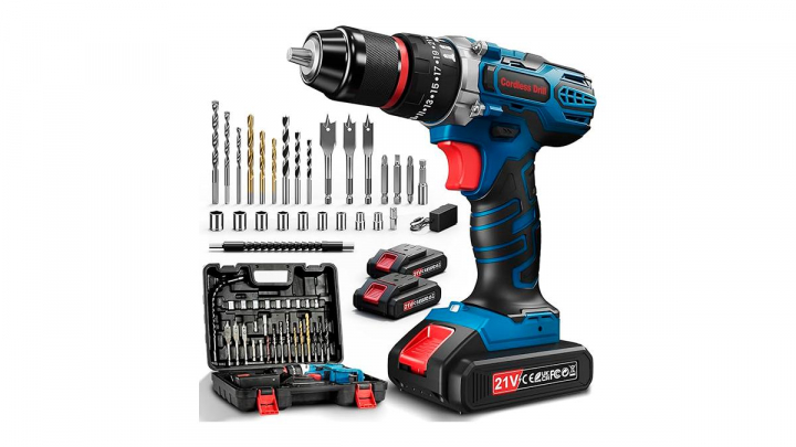 ´Taladro sobre fondo blanco.