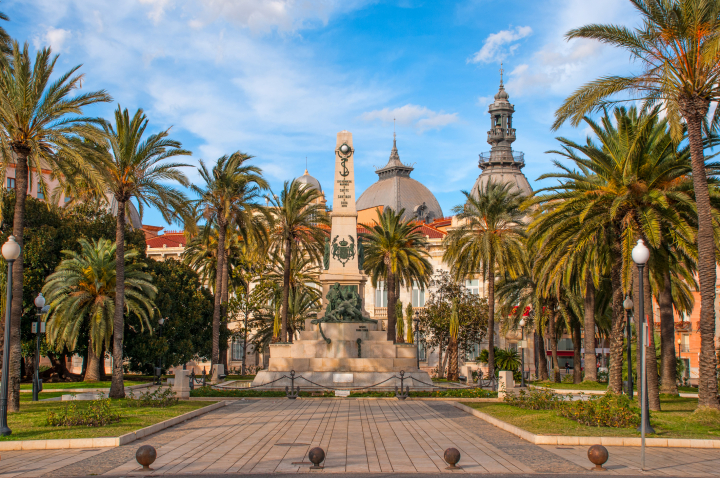 Plaza del ayuntamiento de Cartagena.