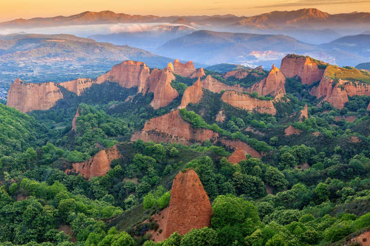 Las Médulas, en la comarca leonesa de El Bierzo.