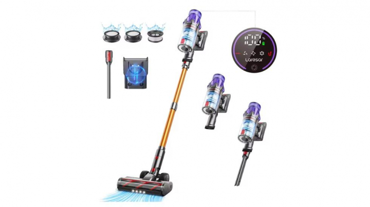 Vista de la aspiradora Laresar V7.