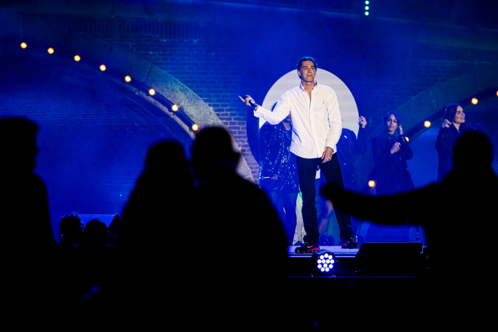 Antoon en el concierto del Día de la Liberación 2025 en Amsterdam
