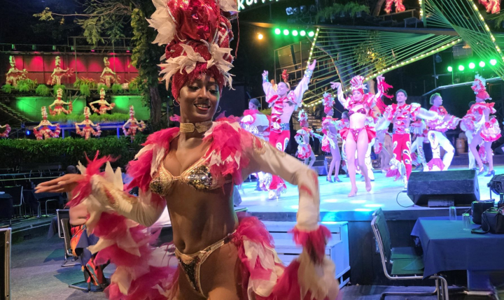 Una bailarina de Tropicana