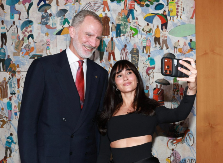 La imagen de Felipe VI y Aitana