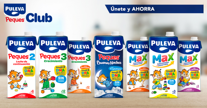 Leches de crecimiento de PULEVA.