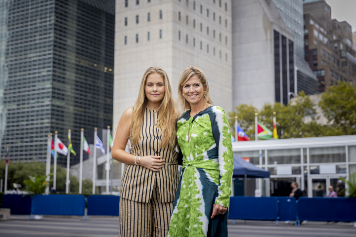 Amalia de Holanda y Máxima de Holanda en la 80 Asamblea General de la ONU en Nueva York